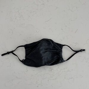 Slip Black Silk Face Mask
